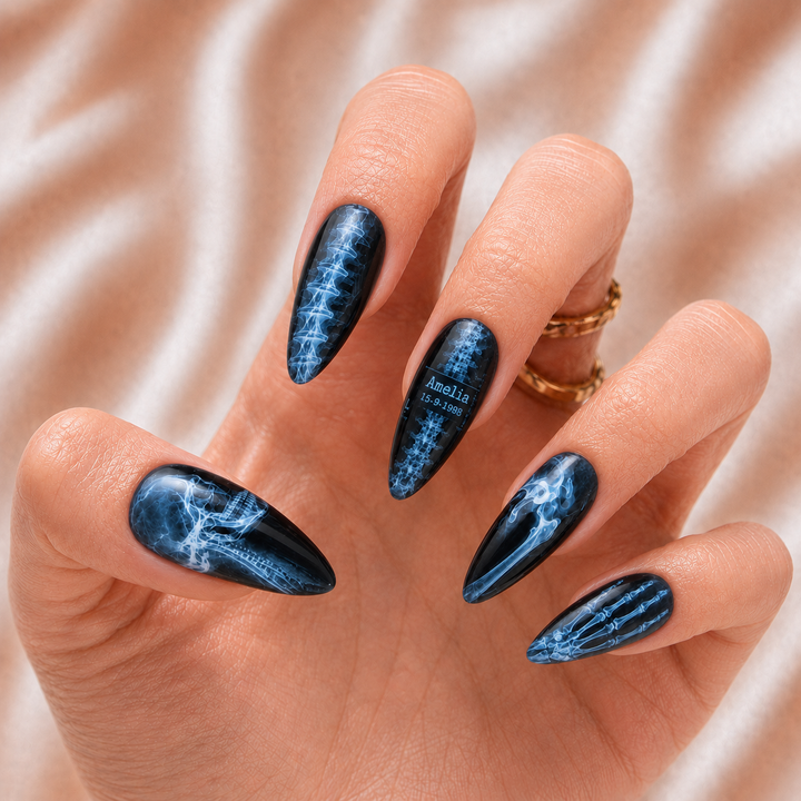Skeleton Xray - Personalized Press-On Nails