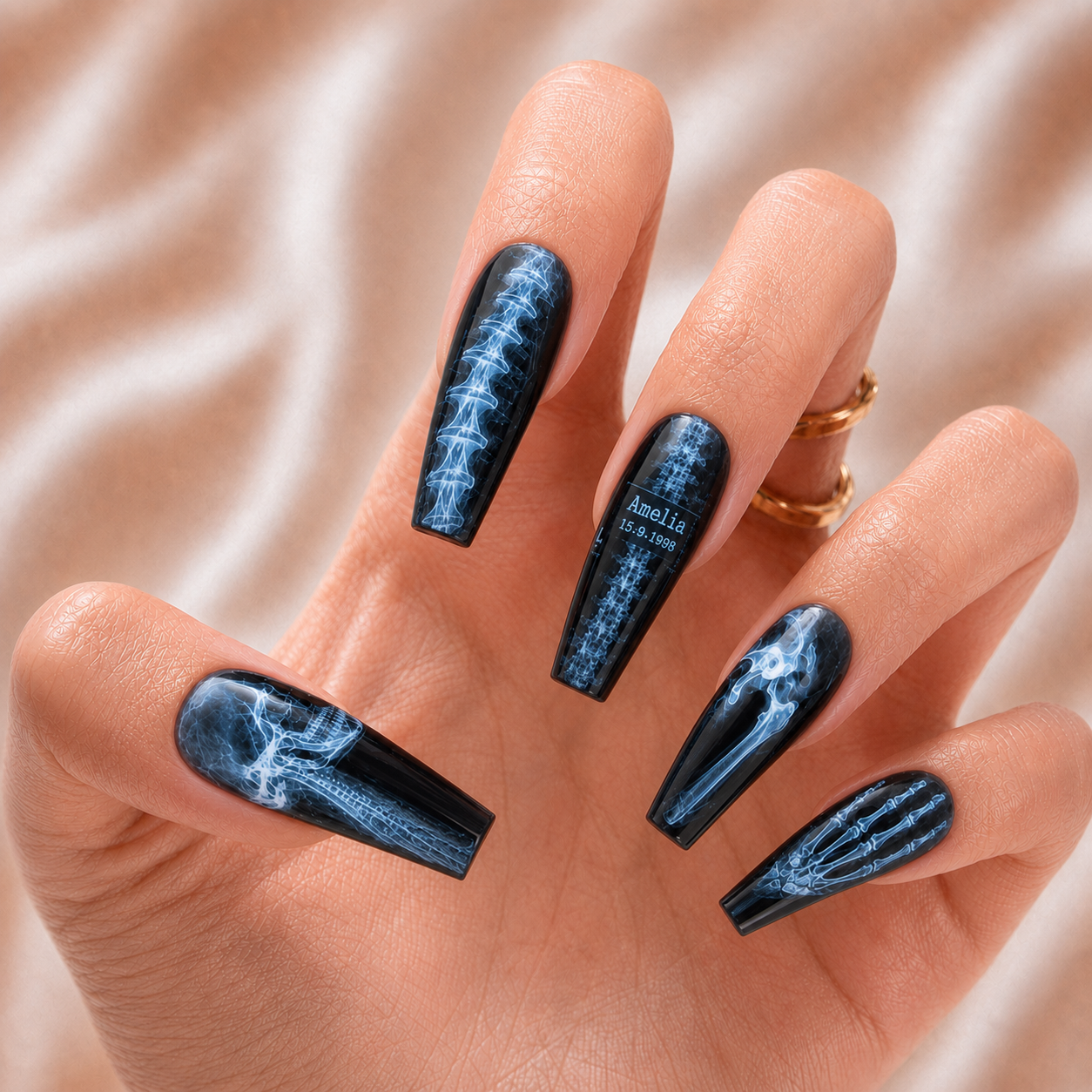 Skeleton Xray - Personalized Press-On Nails