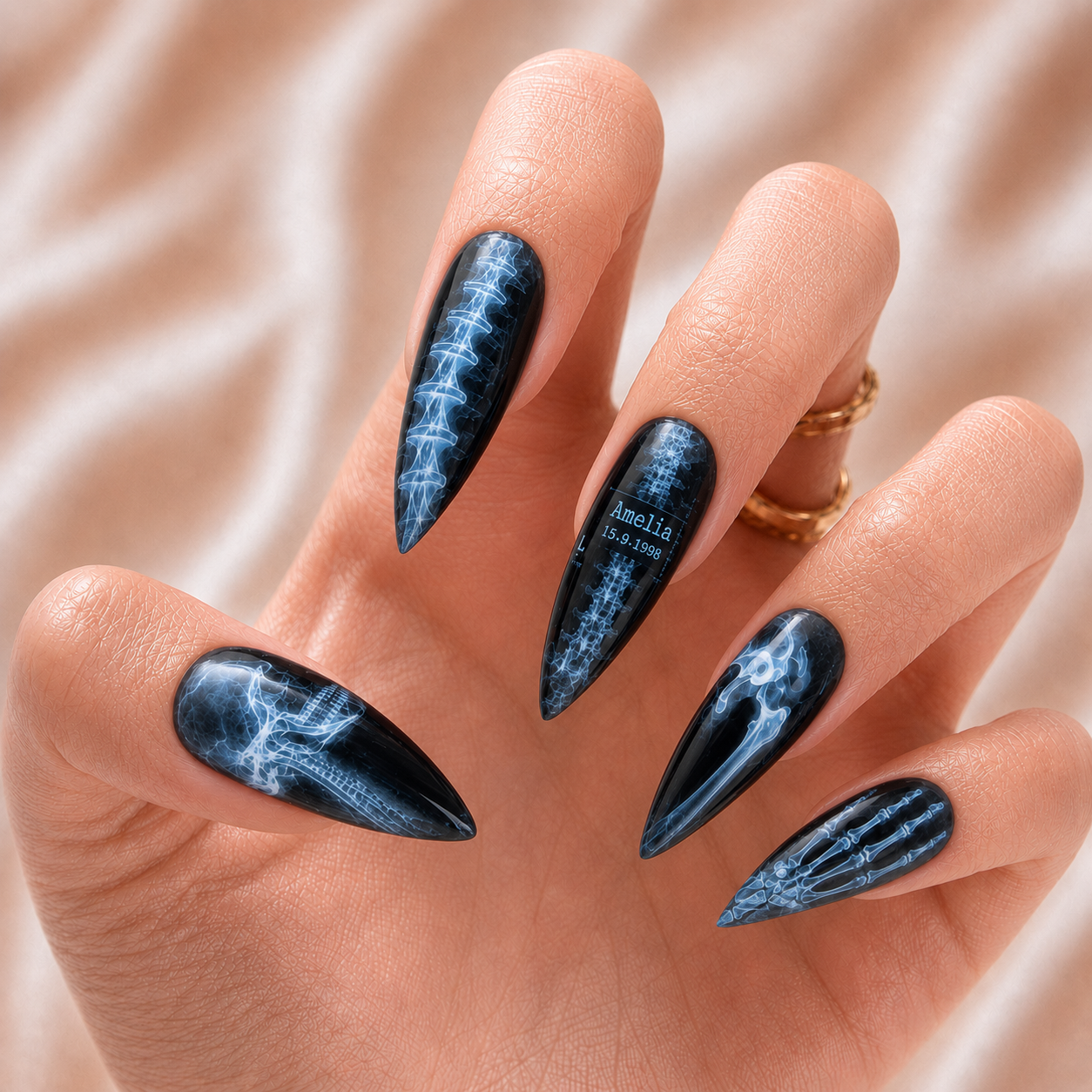 Skeleton Xray - Personalized Press-On Nails
