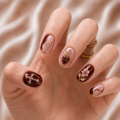 Sacred Heart - Personalized Press-On Nails