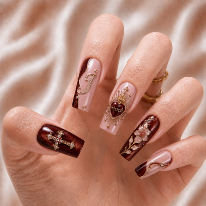 Sacred Heart - Personalized Press-On Nails