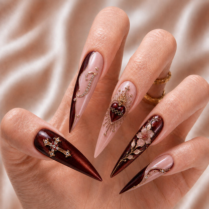 Sacred Heart - Personalized Press-On Nails