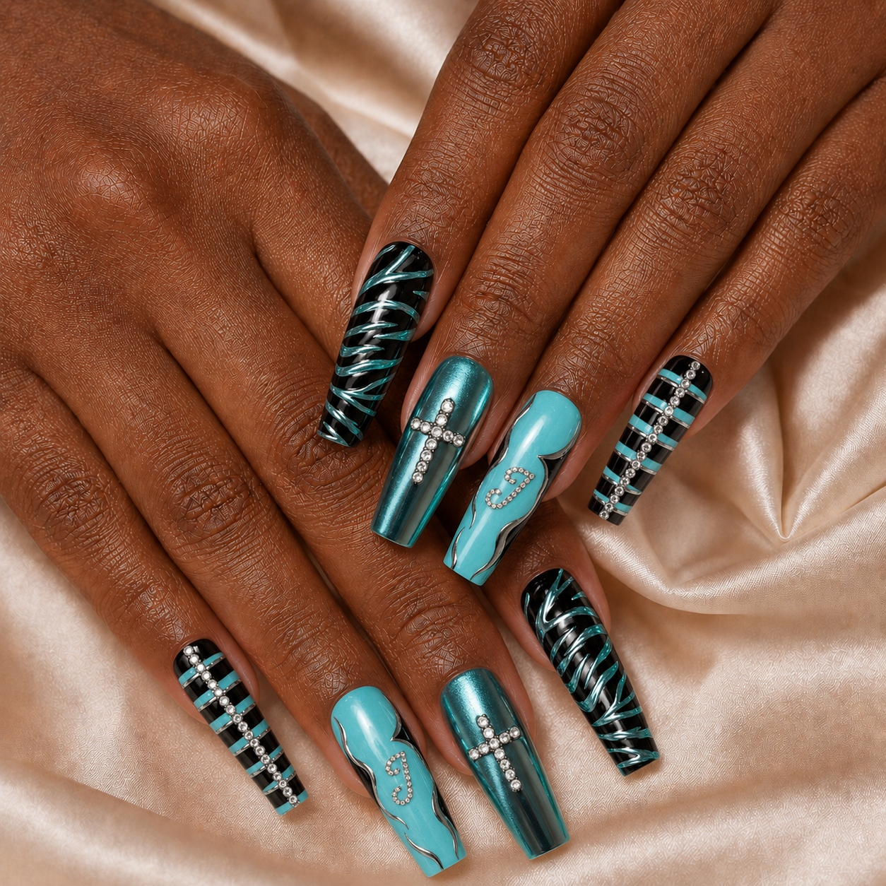 Gothic Christian - Personalized Press-On Nails