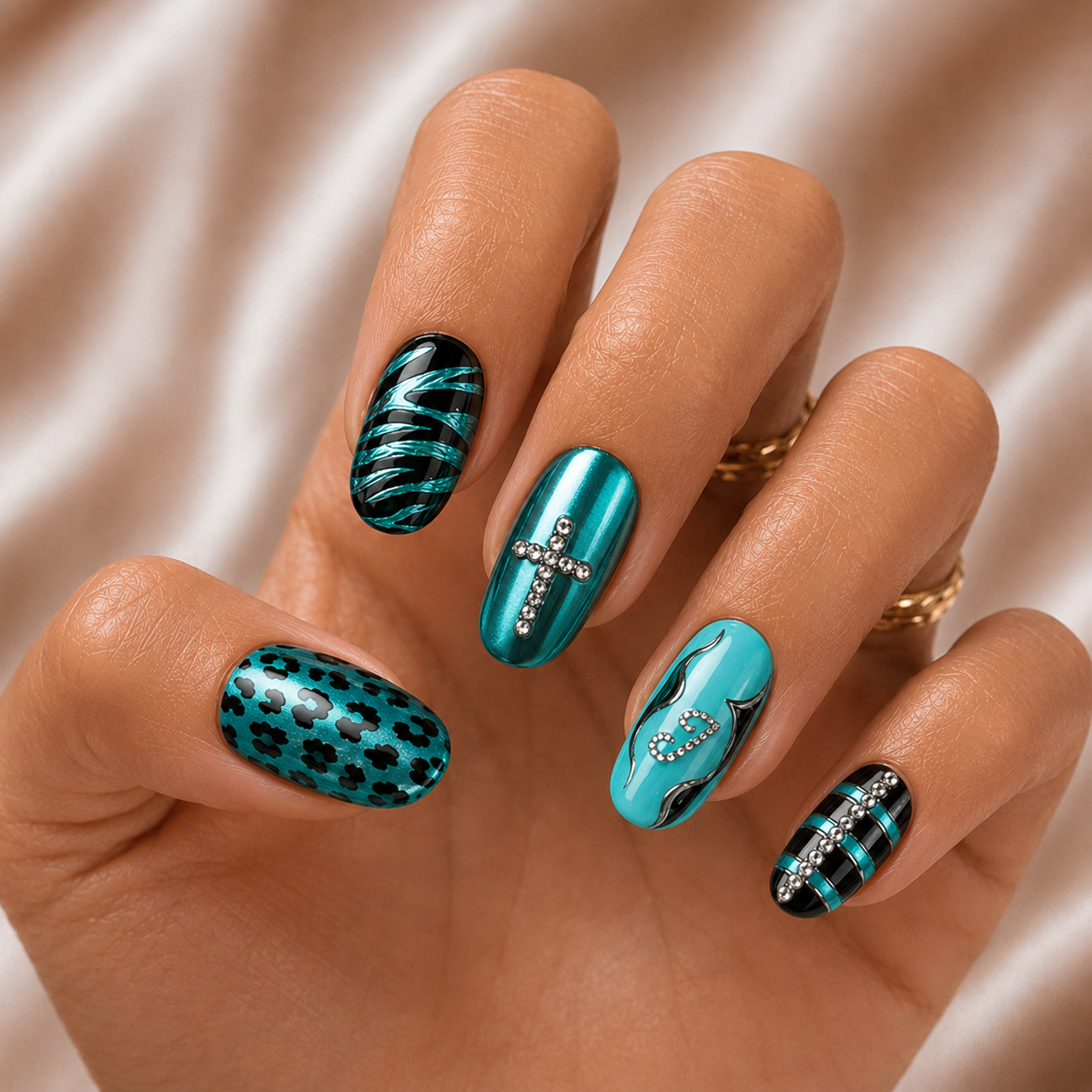 Gothic Christian - Personalized Press-On Nails