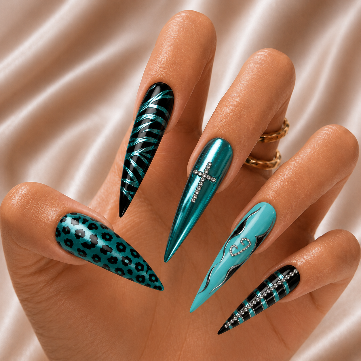 Gothic Christian - Personalized Press-On Nails