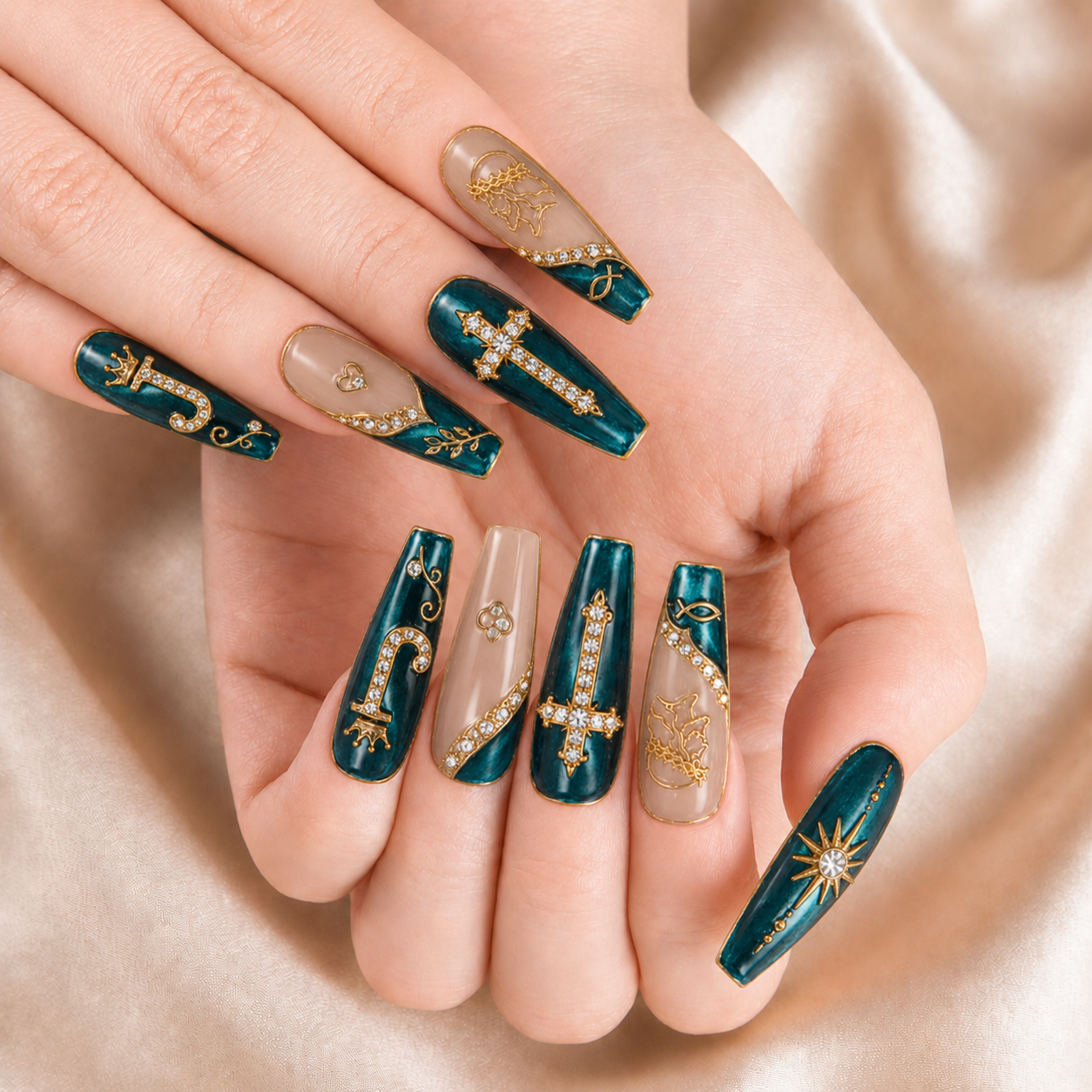 Faith Blessed - Personalized Press-On Nails
