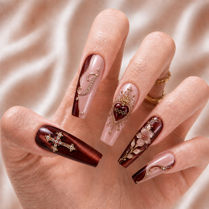 Sacred Heart - Personalized Press-On Nails