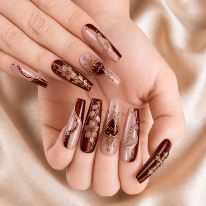 Sacred Heart - Personalized Press-On Nails