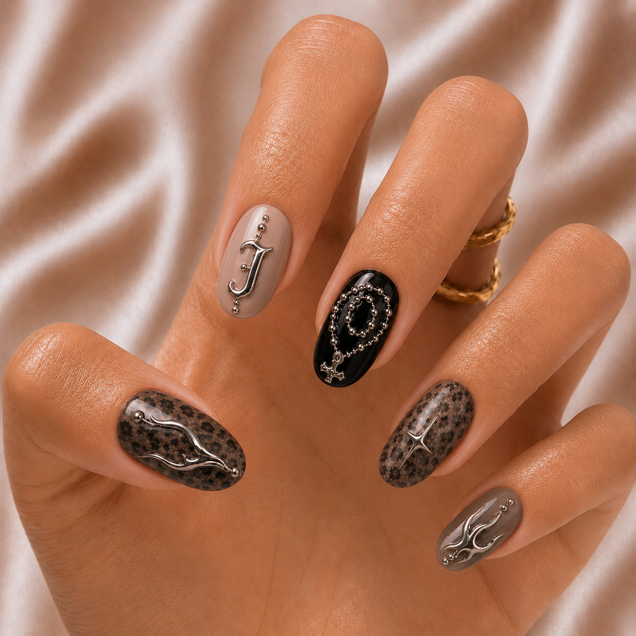 Rosary - Personalized Press-On Nails