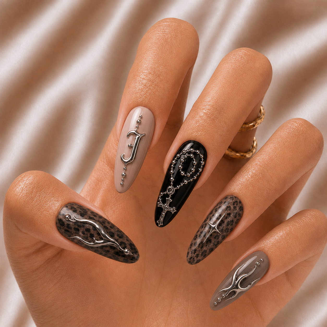 Rosary - Personalized Press-On Nails