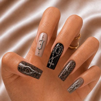 Rosary - Personalized Press-On Nails