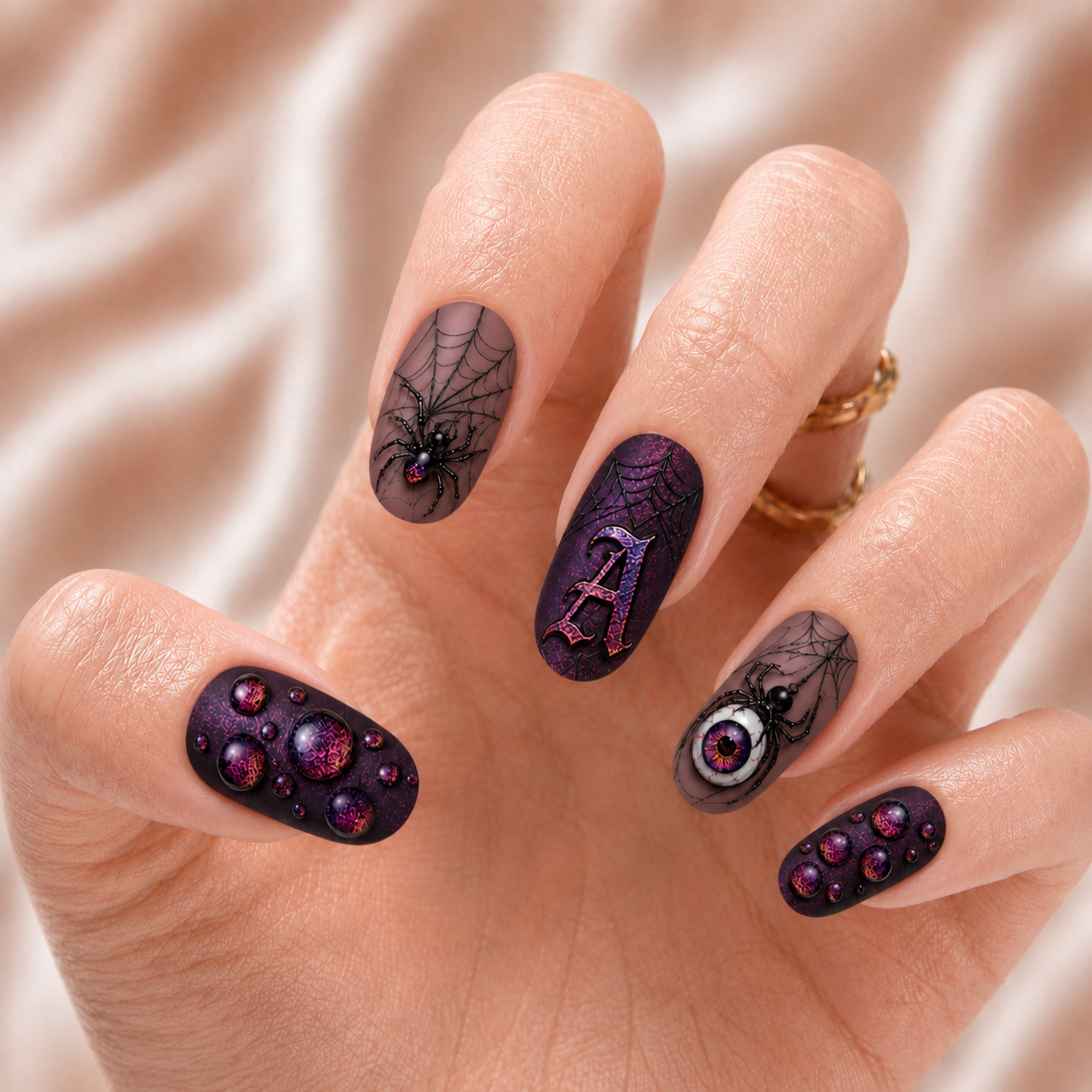 Spider Halloween - Personalized Press-On Nails