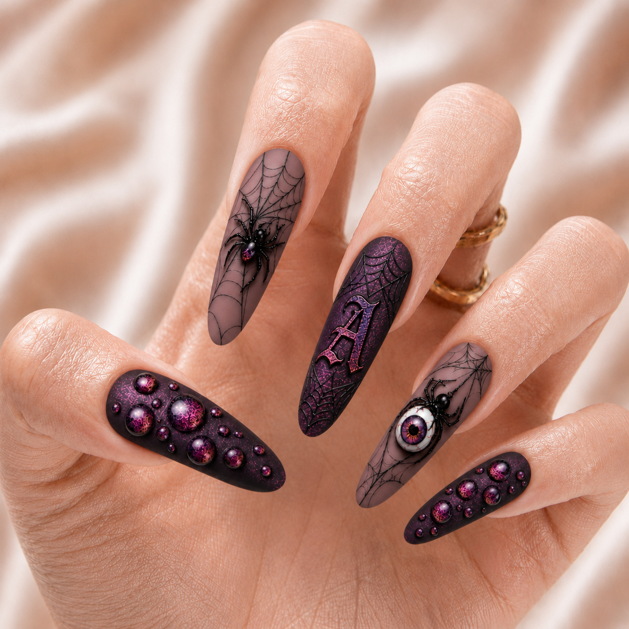 Spider Halloween - Personalized Press-On Nails