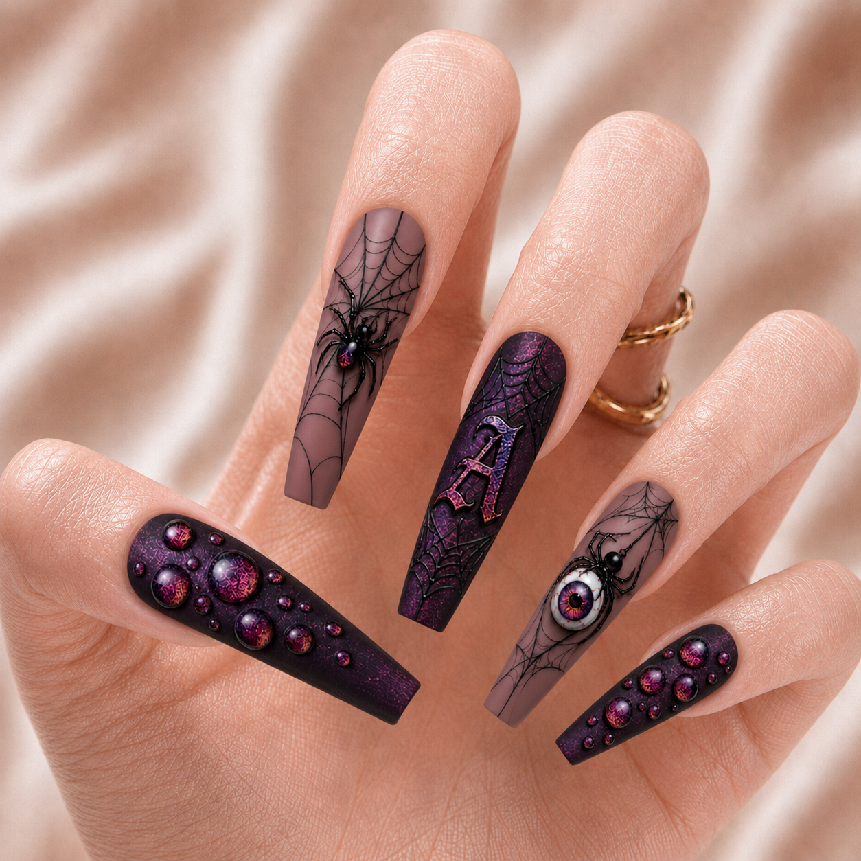 Spider Halloween - Personalized Press-On Nails