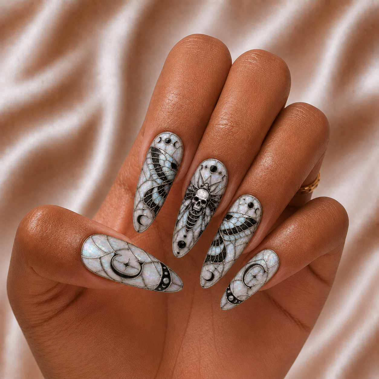 Death's Head Hawkmoth - Personalized Press-On Nails