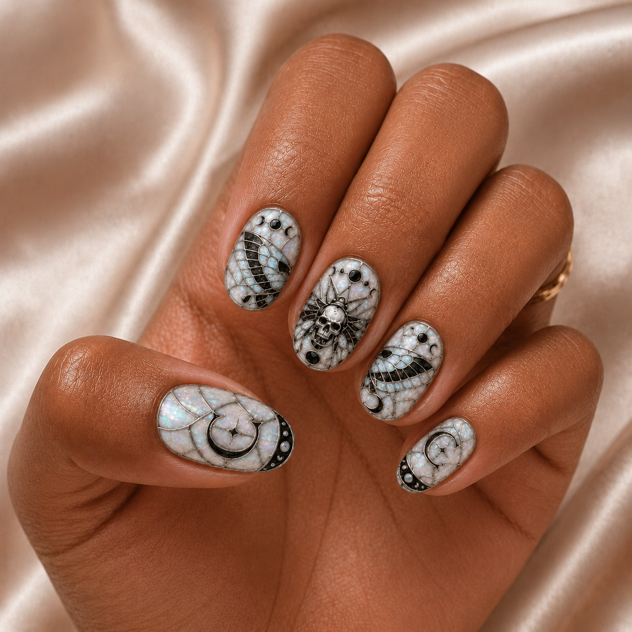 Death's Head Hawkmoth - Personalized Press-On Nails