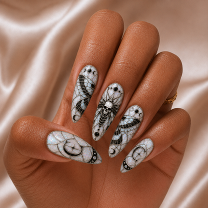 Death's Head Hawkmoth - Personalized Press-On Nails