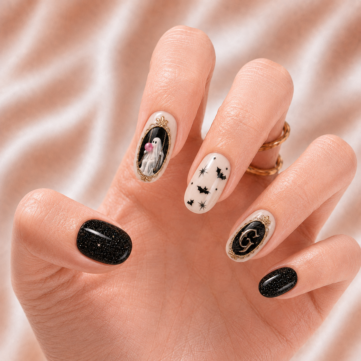 Ghost Balloons - Personalized Press-On Nails