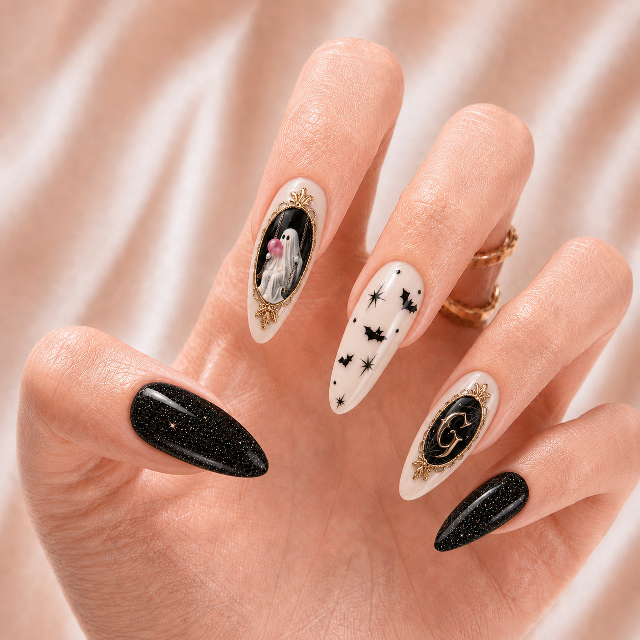 Ghost Balloons - Personalized Press-On Nails