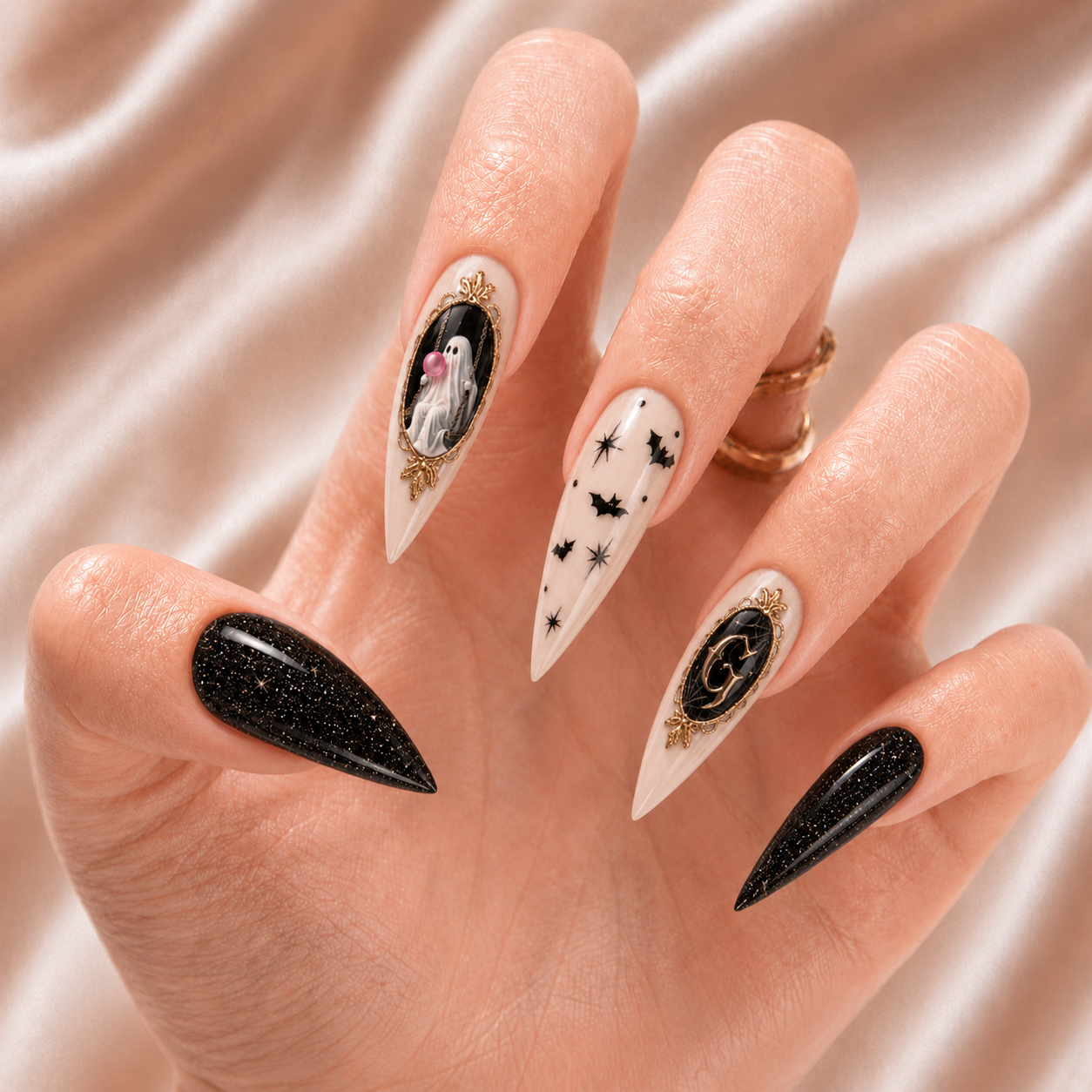Ghost Balloons - Personalized Press-On Nails