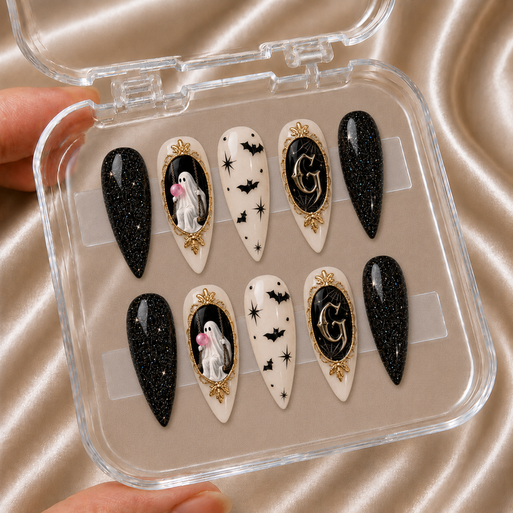 Ghost Balloons - Personalized Press-On Nails