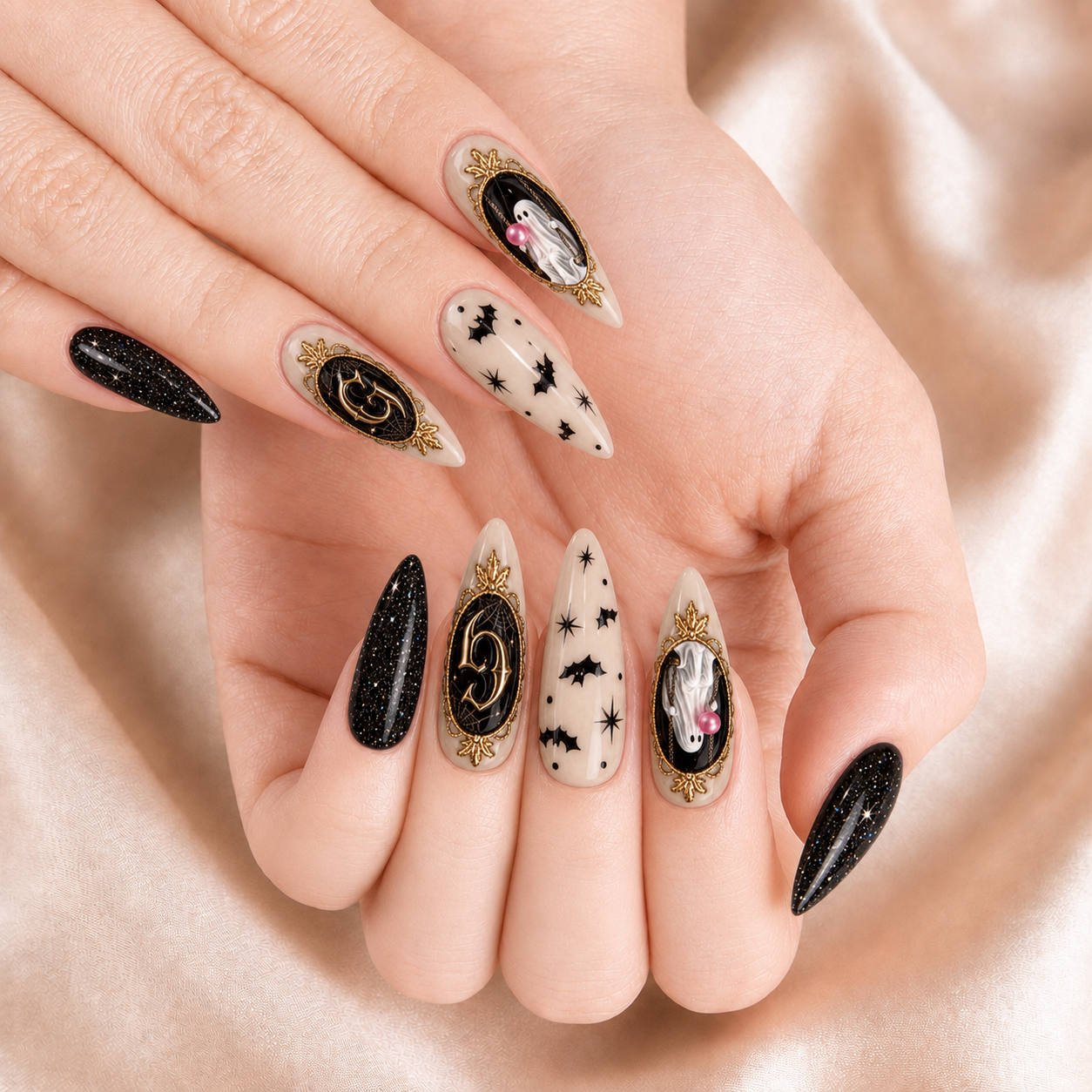 Ghost Balloons - Personalized Press-On Nails