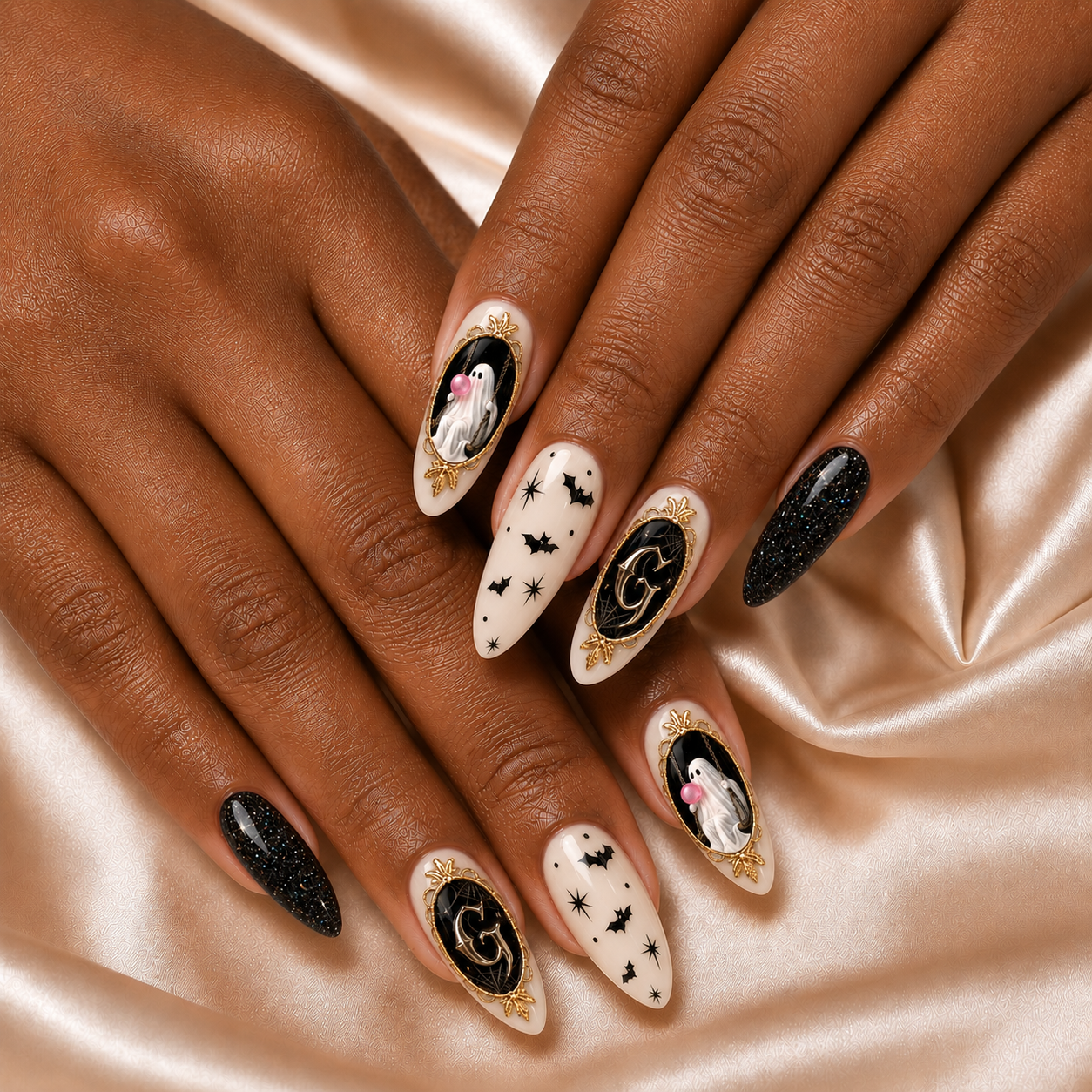 Ghost Balloons - Personalized Press-On Nails