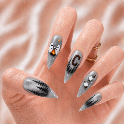 Ghost Camping - Personalized Press-On Nails