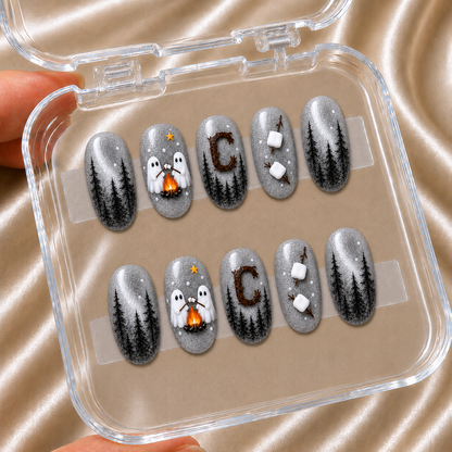 Ghost Camping - Personalized Press-On Nails