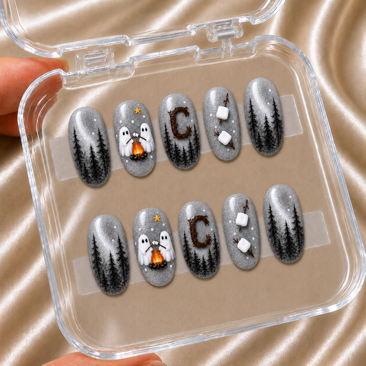 Ghost Camping - Personalized Press-On Nails