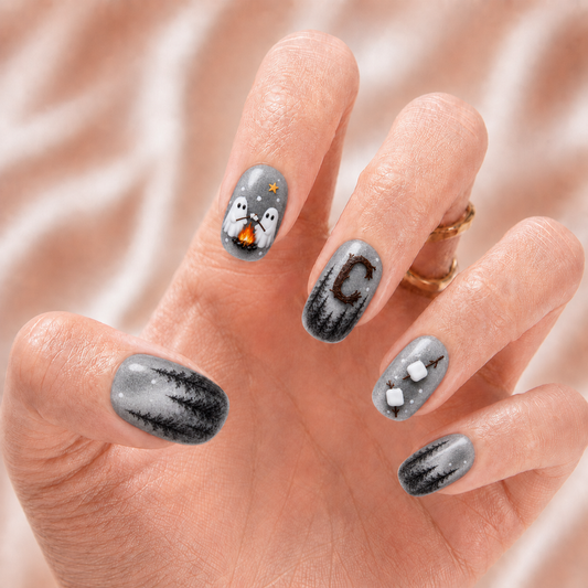 Ghost Camping - Personalized Press-On Nails alternate image
