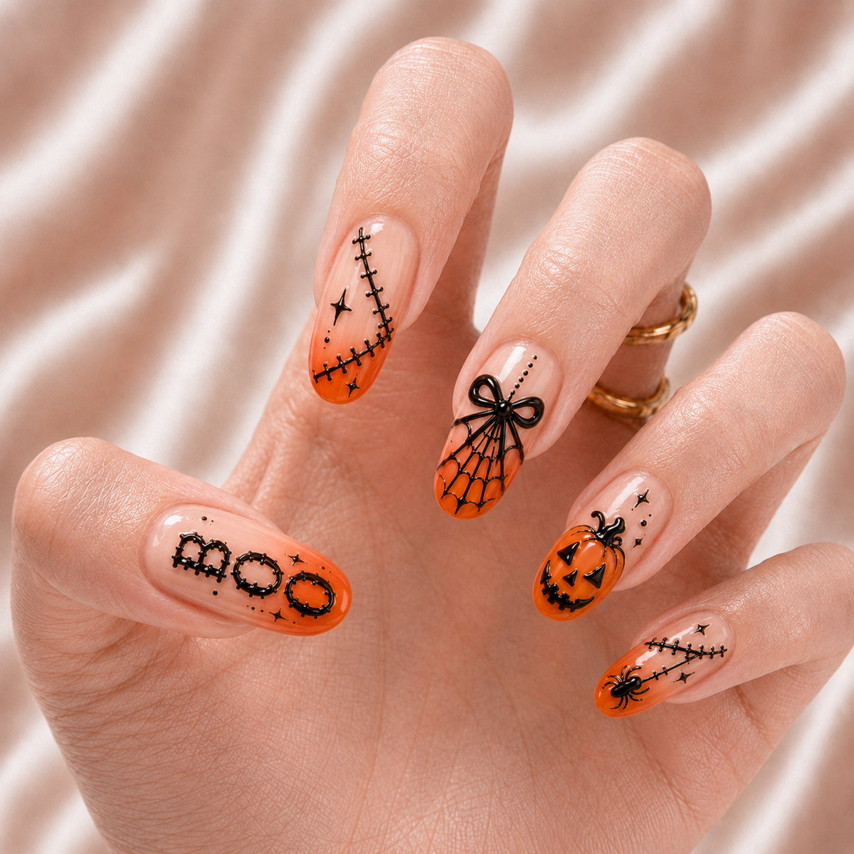 Pumpkin Horror - Personalized Press-On Nails