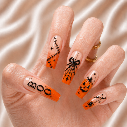 Pumpkin Horror - Personalized Press-On Nails alternate image