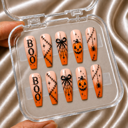 Pumpkin Horror - Personalized Press-On Nails