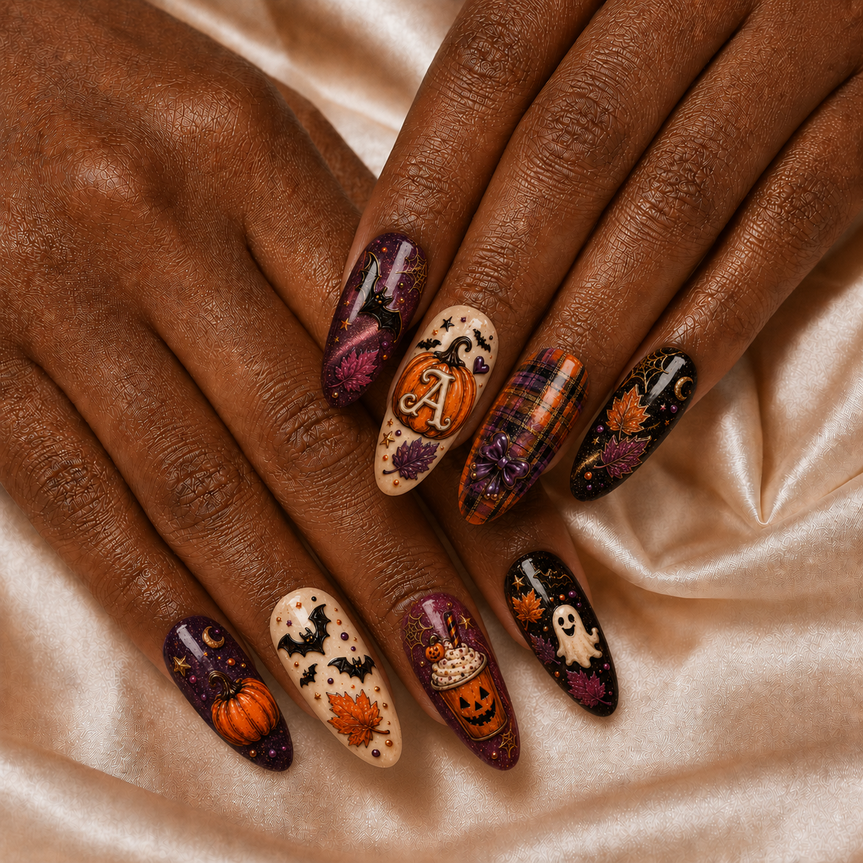 Halloween Skeleton - Personalized Press-On Nails