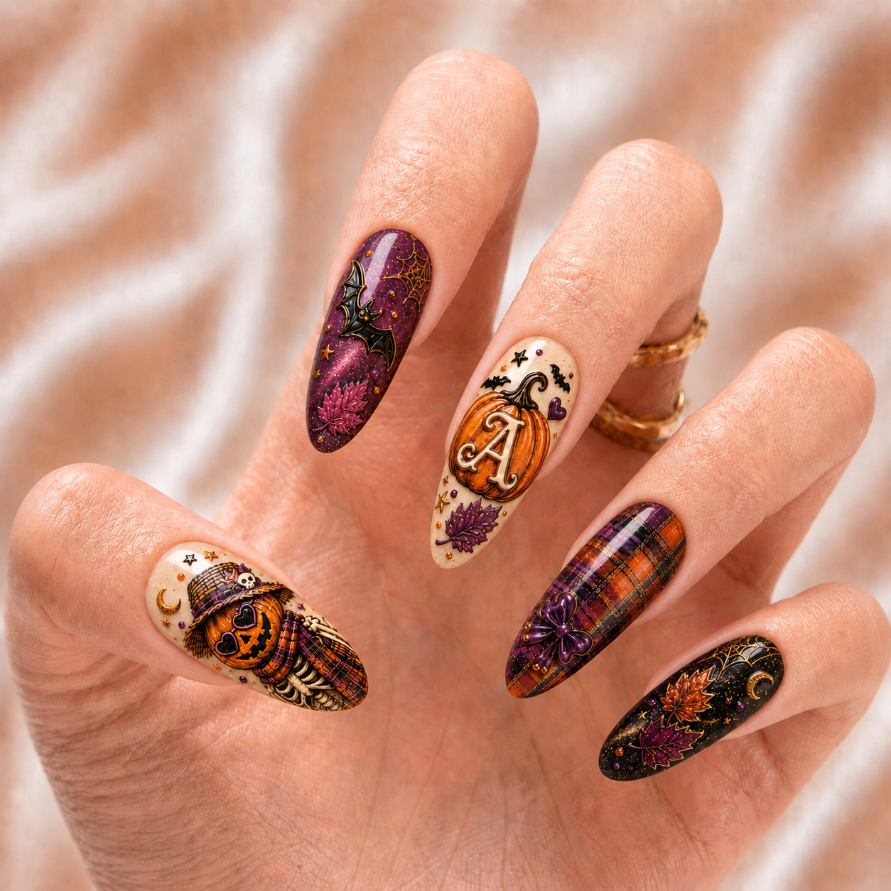 Halloween Skeleton - Personalized Press-On Nails