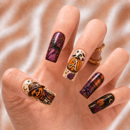 Halloween Skeleton - Personalized Press-On Nails