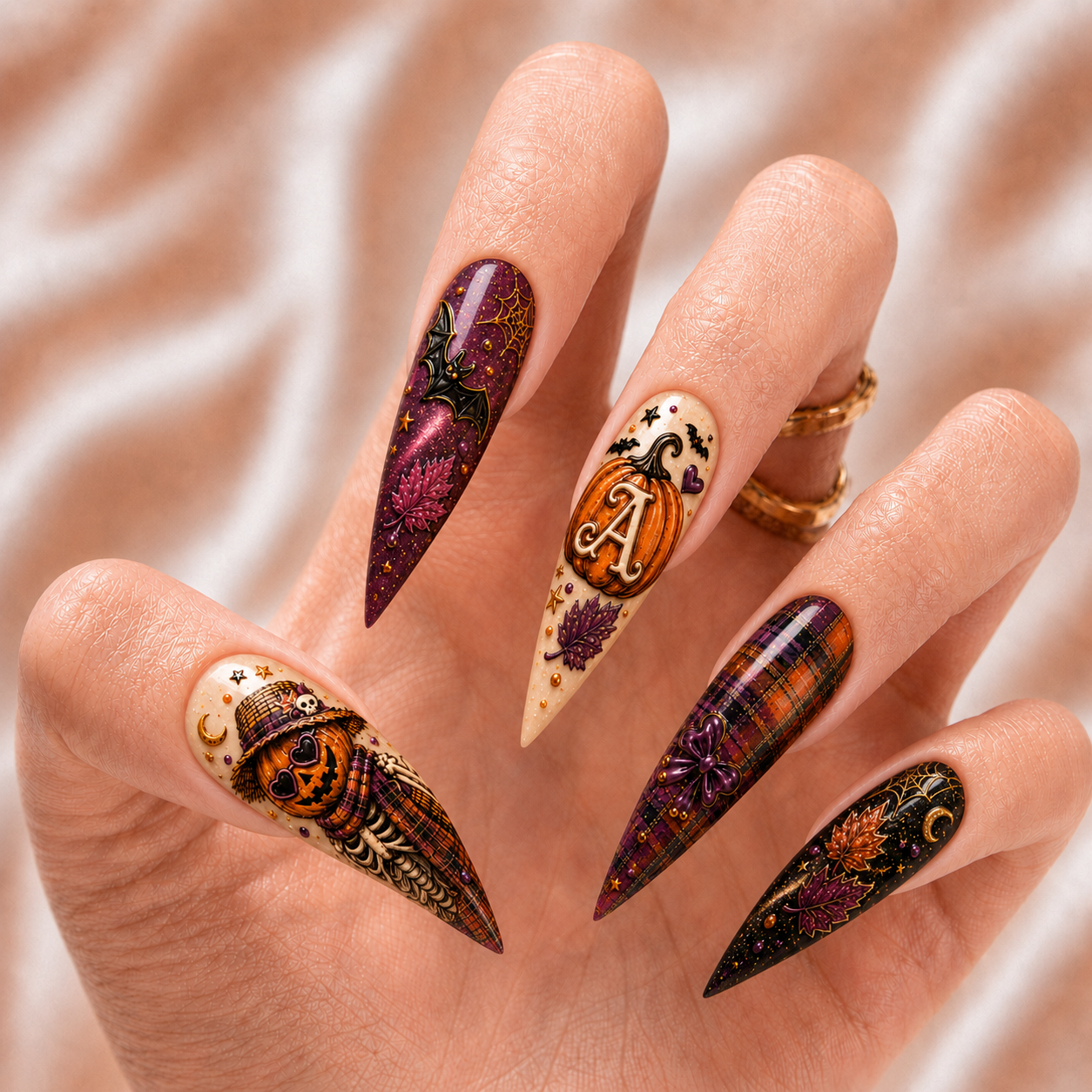 Halloween Skeleton - Personalized Press-On Nails