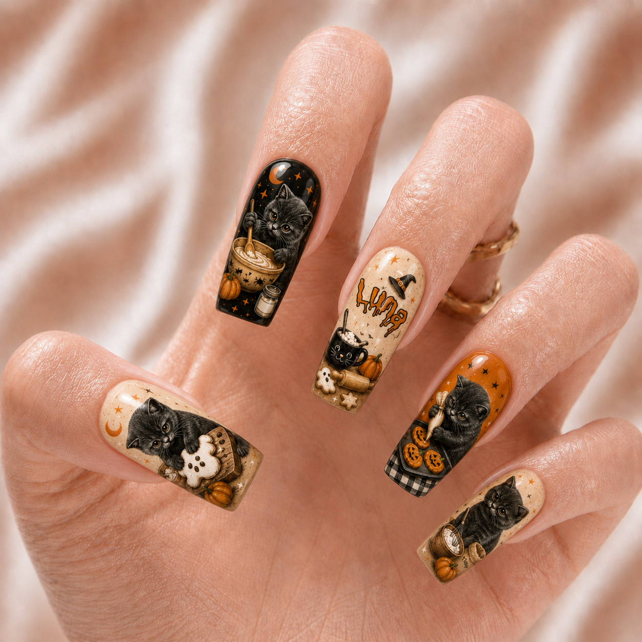 Kitty Biscuits - Personalized Press-On Nails