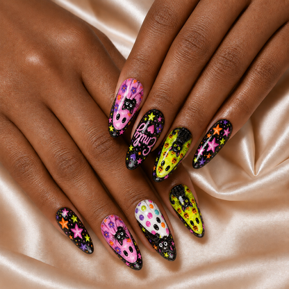 Preppy Girly Ghost - Personalized Press-On Nails