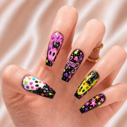 Preppy Girly Ghost - Personalized Press-On Nails