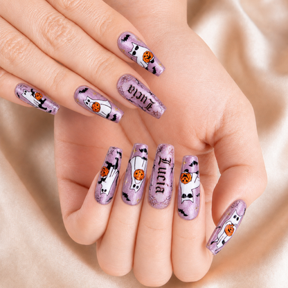 Ghost Cat - Personalized Press-On Nails