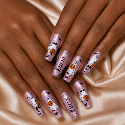 Ghost Cat - Personalized Press-On Nails