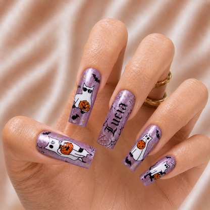 Ghost Cat - Personalized Press-On Nails