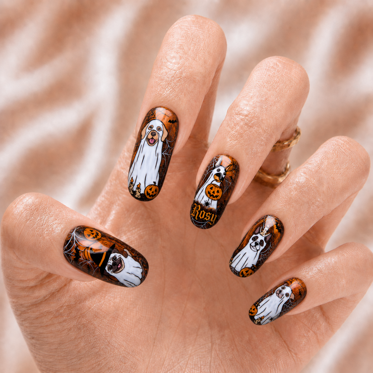Ghost Dog - Personalized Press-On Nails