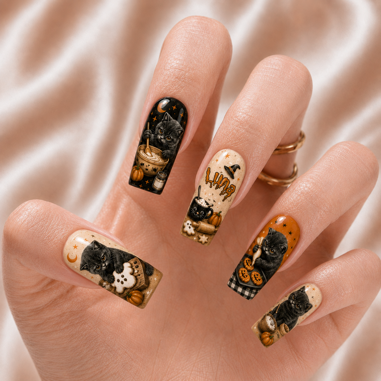 Kitty Biscuits - Personalized Press-On Nails