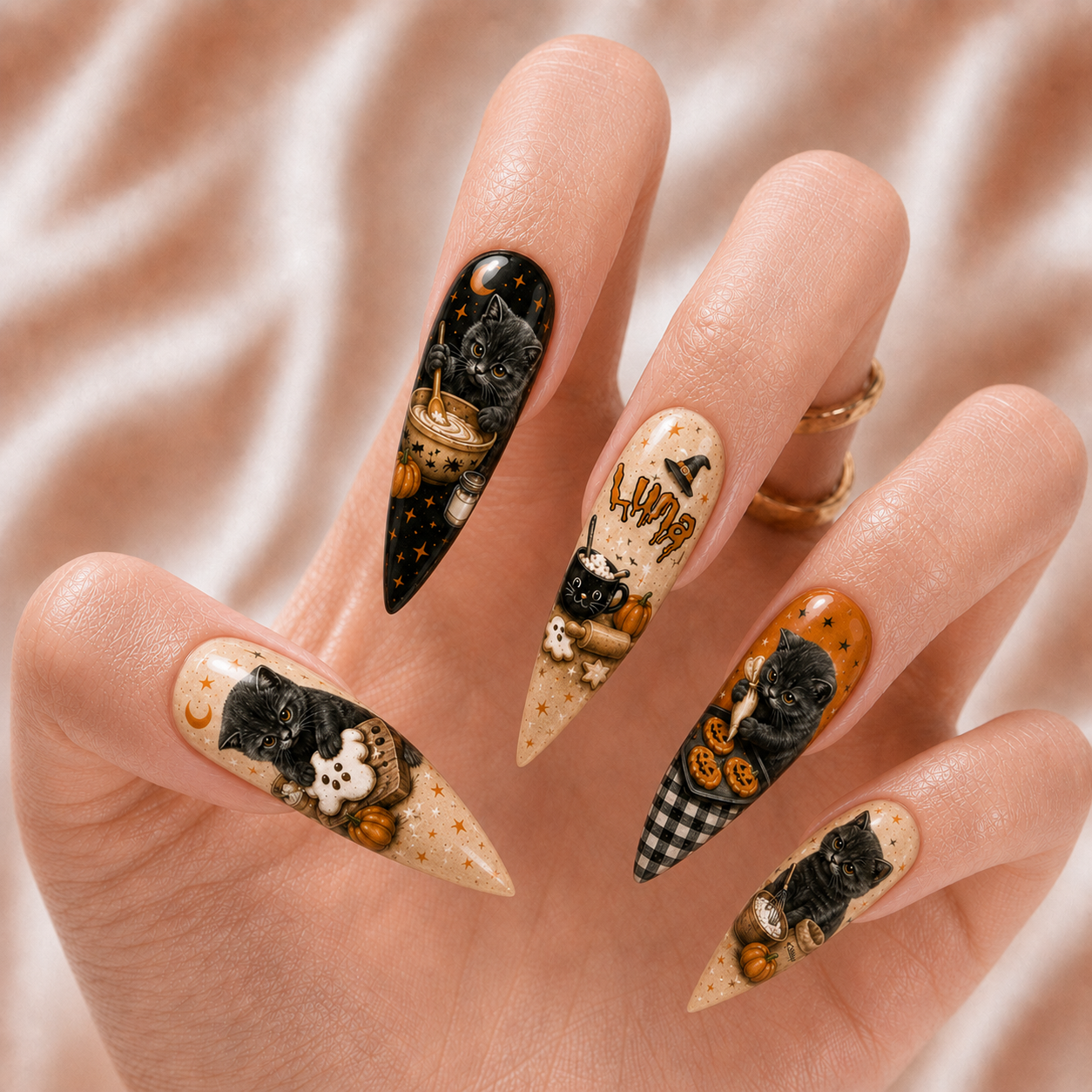 Kitty Biscuits - Personalized Press-On Nails
