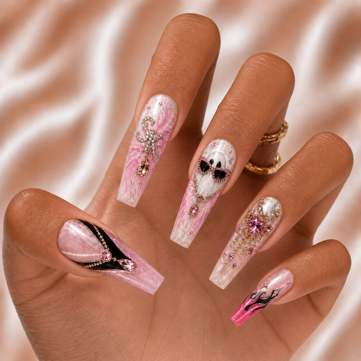 Glam Spooky Halloween - Personalized Press-On Nails