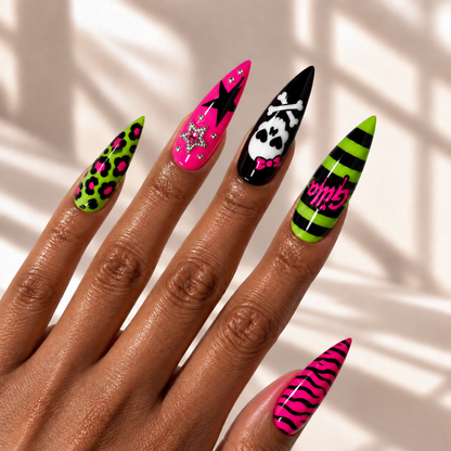 Neon Halloween - Personalized Press-On Nails