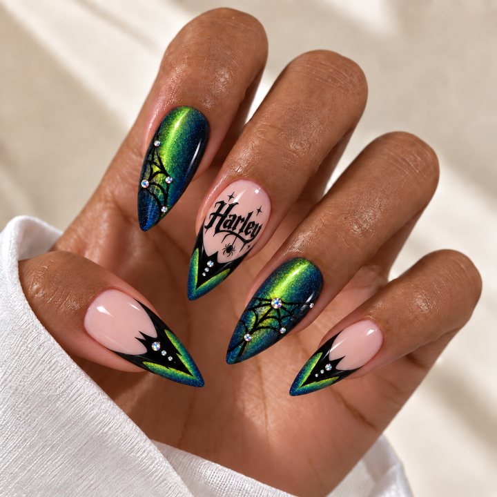 Bat French - Personalized Press-On Nails